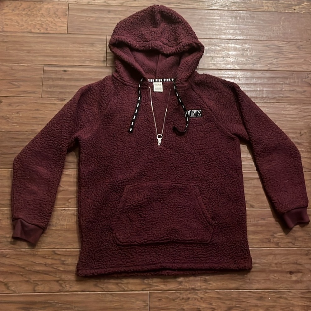 PINK by Victoria’s Secret Sherpa Pullover Hoodie Size S